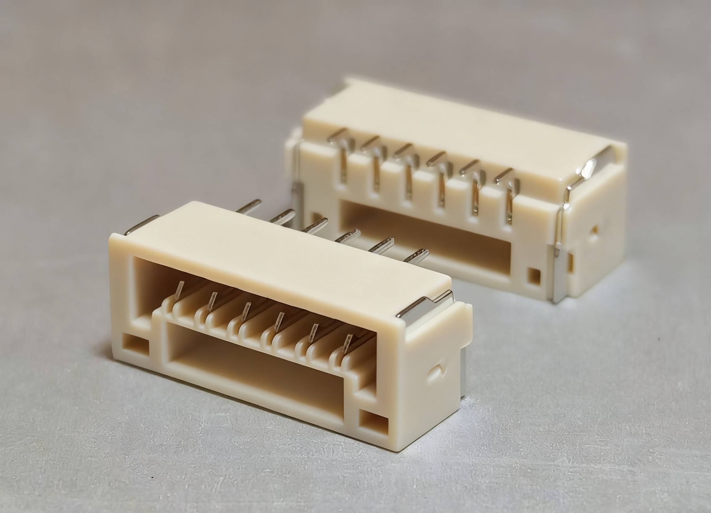 WTB-GH1.25-nP卧贴针座 LCP料 无卤